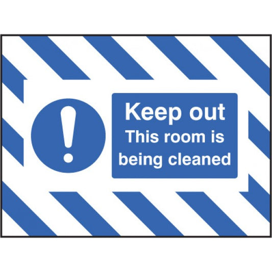 Door Screen Sign- Keep out, this room is being cleaned 600x450mm (5133)