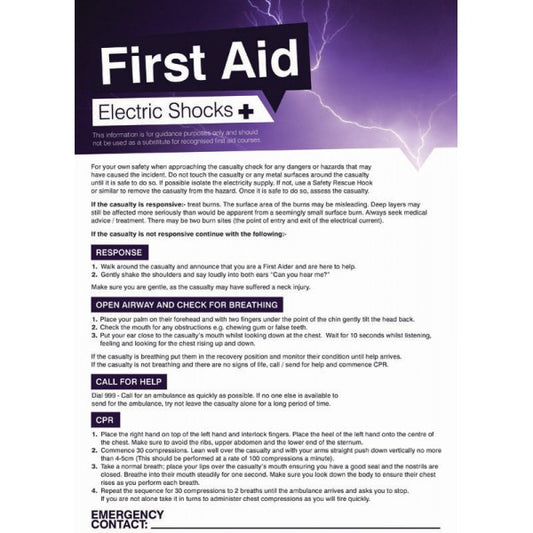 First aid shocks 420x594mm poster (5905)