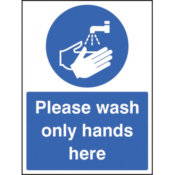 Please wash only hands here (5602)