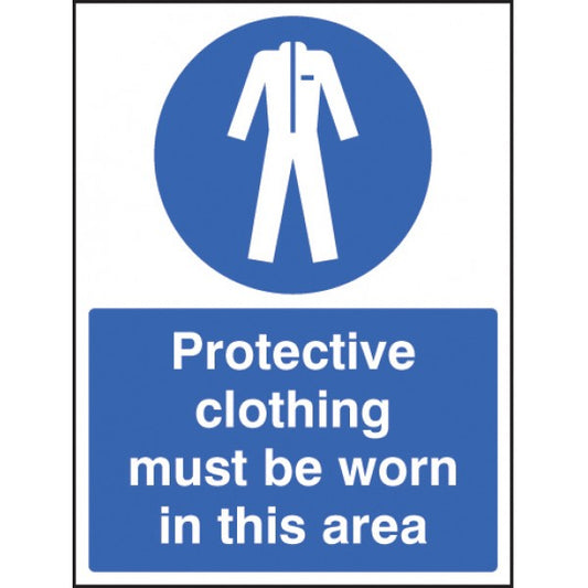 Protective clothing must be worn in area (5603)