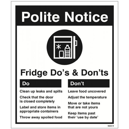 Refrigerator - Do's & Don'ts (5623)