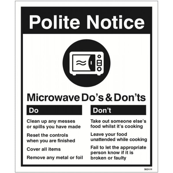 Microwave - Do's & Don'ts (5624)