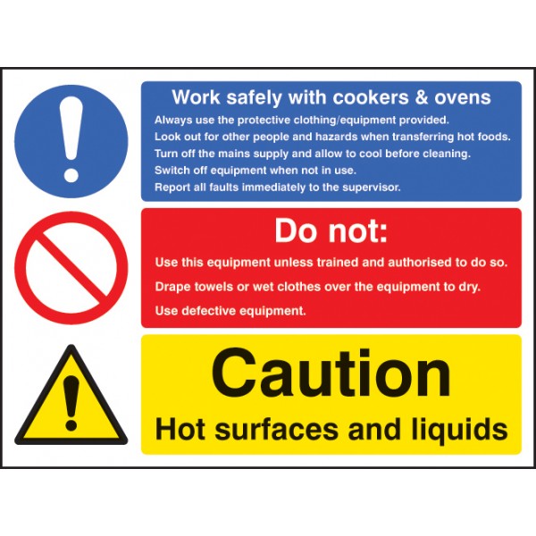 Work safety with cookers & ovens (5625)