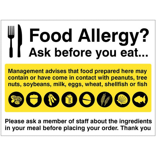 Food Allergy Notice (5632)