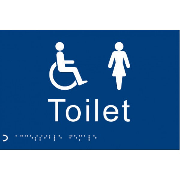 Braille - Toilet ladies/disabled (6491)
