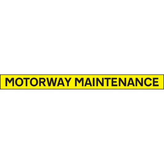 Motorway maintenance - 1300x100mm reflective SAV (6519)