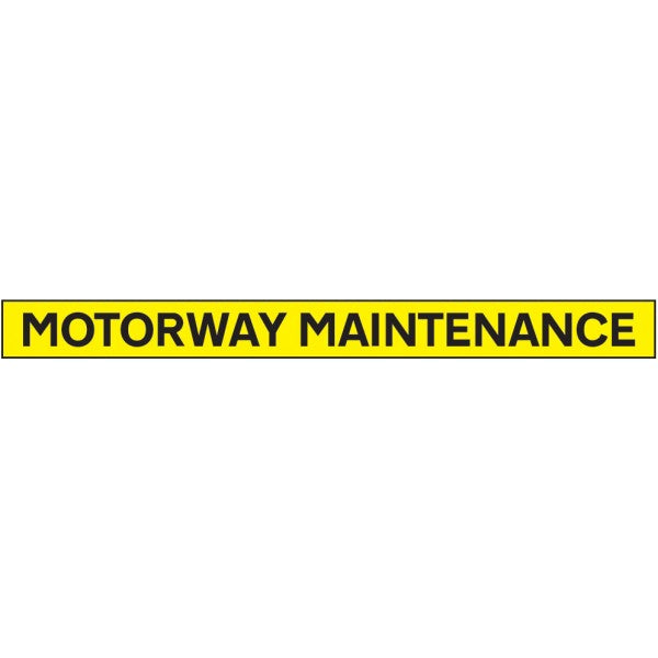 Motorway maintenance - 1300x100mm reflective magnetic (6521)