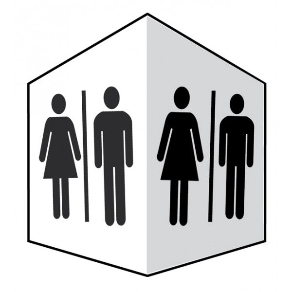 Unisex toilet symbol
