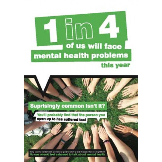 Surprisingly common isn't it? mental health poster 420x594mm synthetic paper (7099)