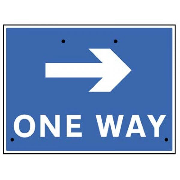 One way - right
