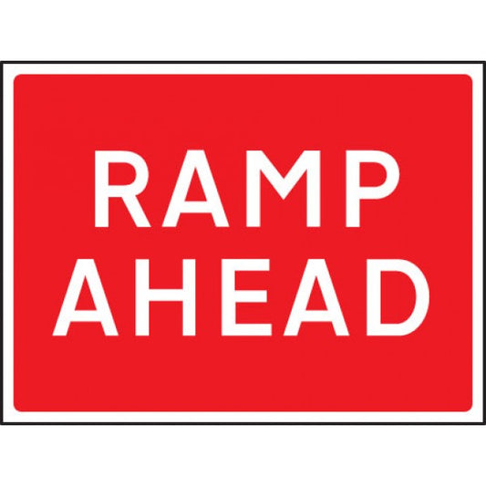 Ramp ahead 600x450mm Class RA1 zintec (7960)