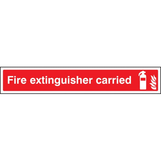 Fire extinguisher carried (sav on face for window) (8060)