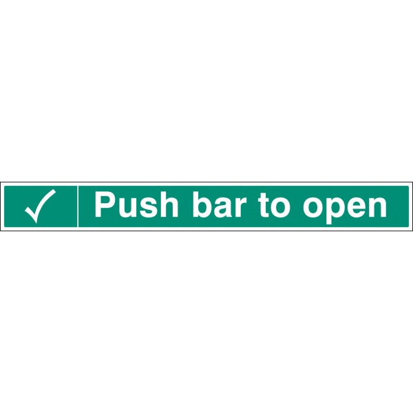 Push bar to open 600x75mm self adhesive (8103)