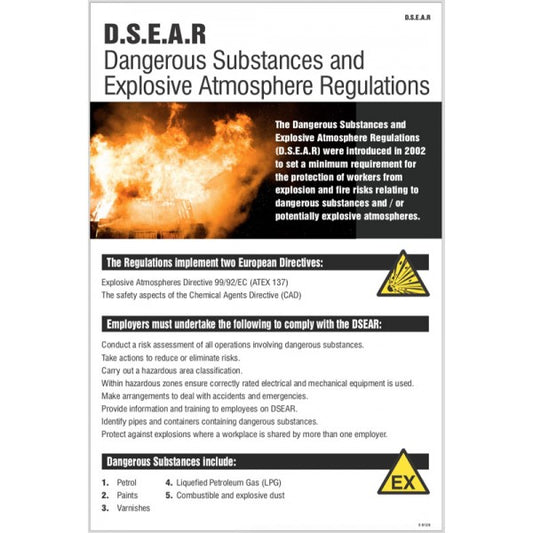 DSEAR poster (dangerous substances & explosive) (8128)
