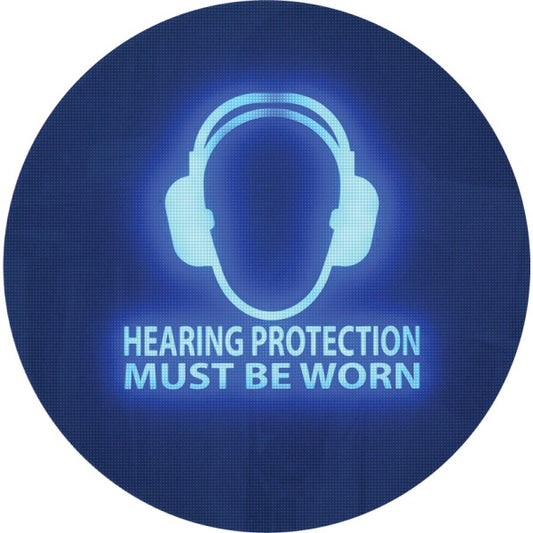 Noise activated sign - Hearing protection must be worn (8139)