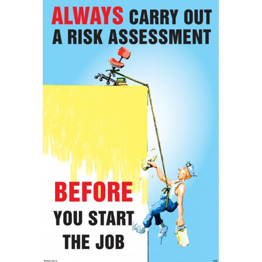 Always carry out a risk assessment 510x760mm synthetic paper (8187)