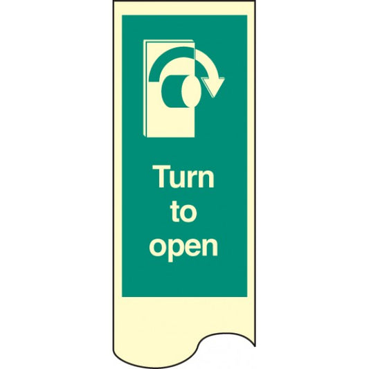 Door plate - turn to open right photo rp (8231)