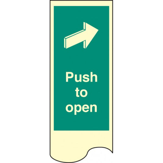 Door plate - Push to open photo rp (8233)