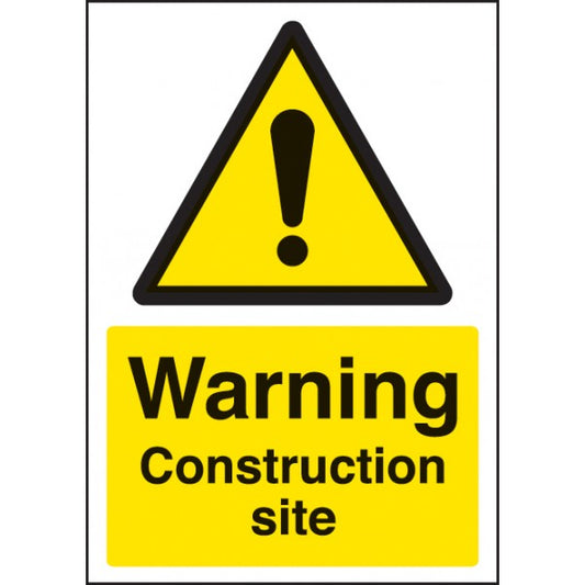 Warning construction site - A4 rp (8360)