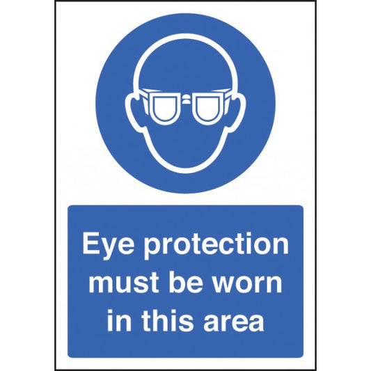 Eye protection must be worn - A4 rp (8364)