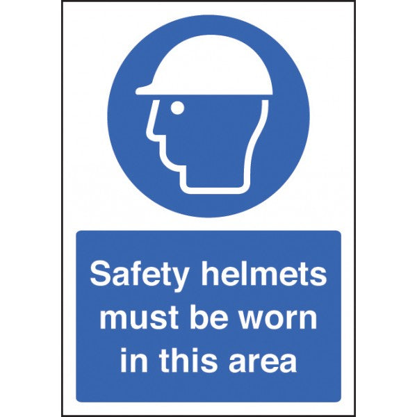 Safety helmet must be worn - A4 rp (8370)