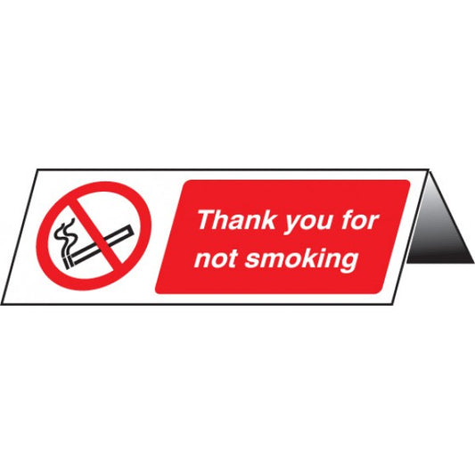 Thank you for not smoking table cards (pk of 5) (8402)