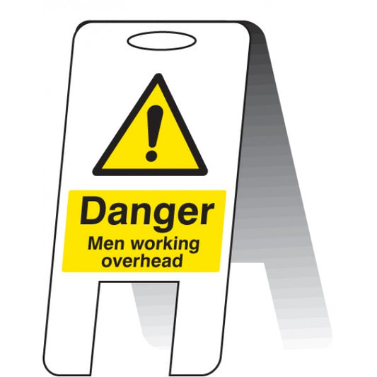 Men working overhead (self standing folding sign) (8509)