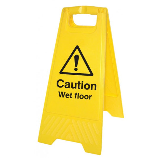 Caution wet floor (free-standing floor sign) (8515)