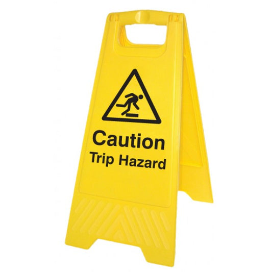 Caution trip hazard (free-standing floor sign) (8521)