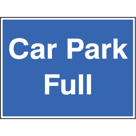 Car park full c/w frame 600x450mm (8528)