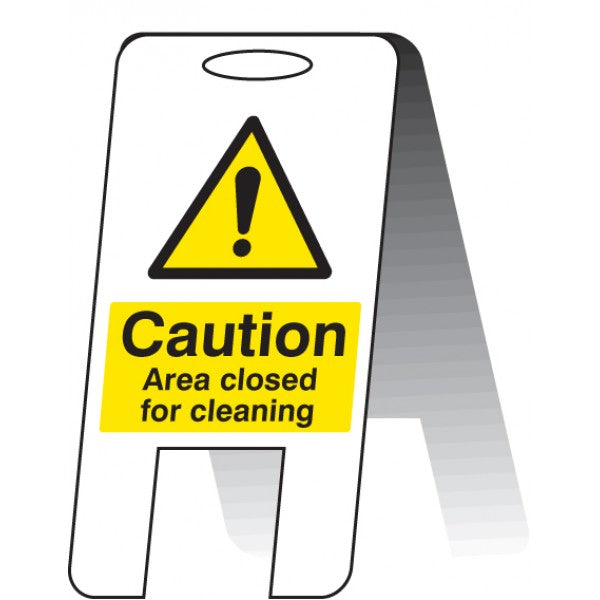 Area closed for cleaning (self standing folding sign) (8534)