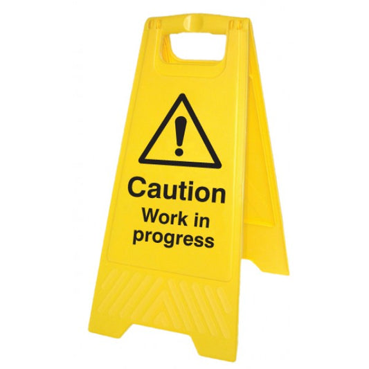 Caution work in progress (free-standing floor sign) (8540)