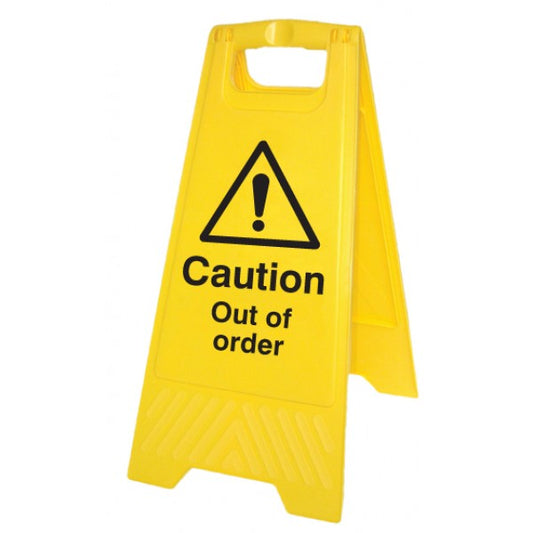 Caution out of order (free-standing floor sign) (8543)