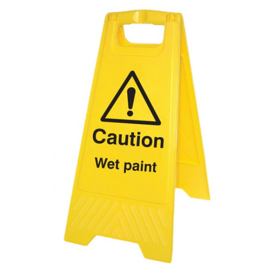 Caution wet paint (free-standing floor sign) (8544)