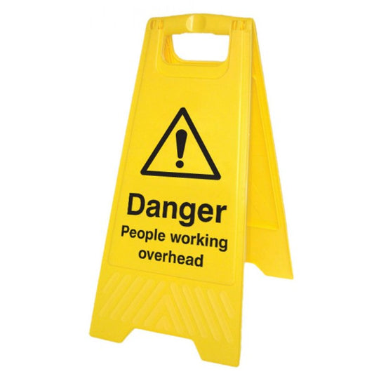 Danger people working overhead (free-standing floor sign) (8556)