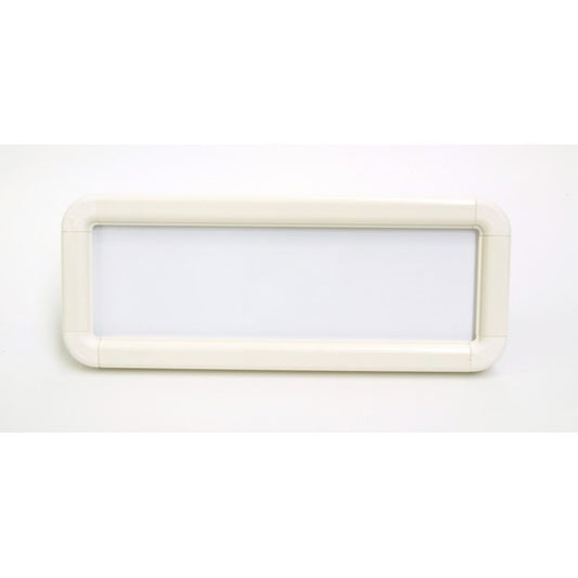 Suspended frame 300x100mm white c/w kit (8700)