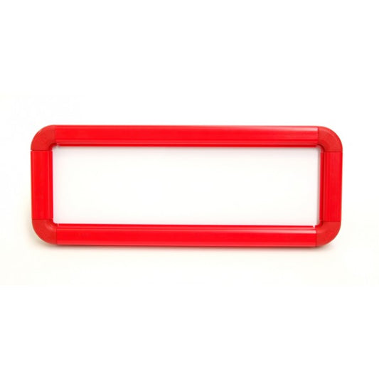 Suspended frame 300x100mm red c/w kit (8706)