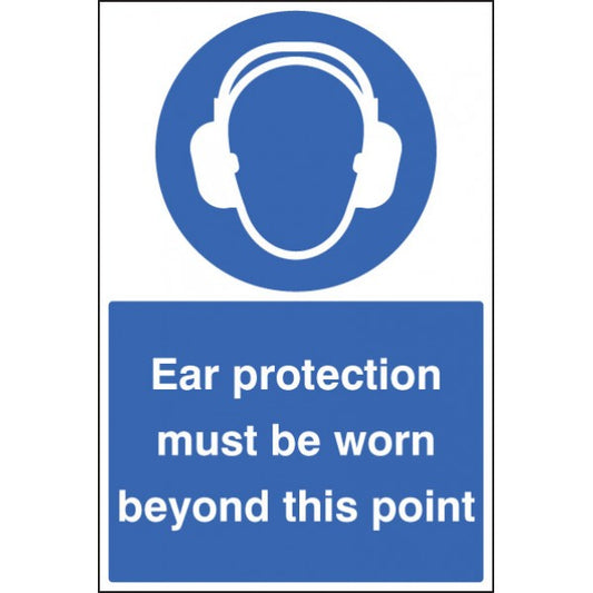 Ear protection must be worn floor graphic 400x600mm (8731)