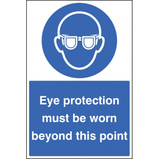 Eye protection must be worn floor graphic 400x600mm (8732)