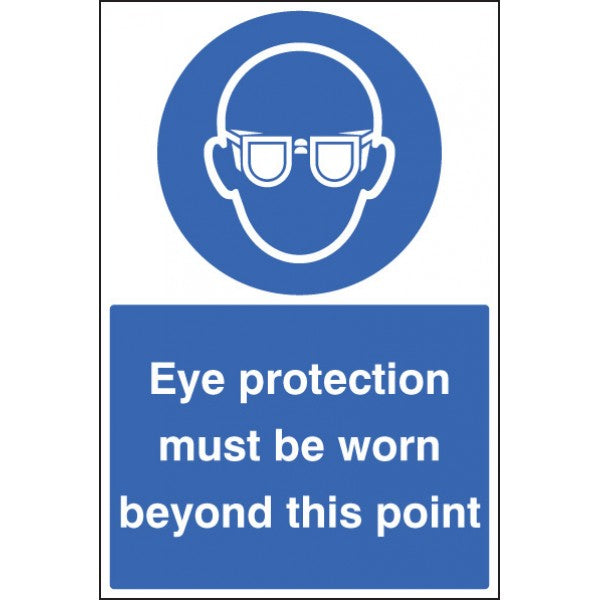 Eye protection must be worn floor graphic 400x600mm (8732)