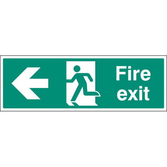 Fire exit left floor graphic 600X200mm (8813)