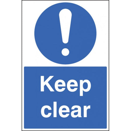 Keep clear floor graphic 400x600mm (8817)