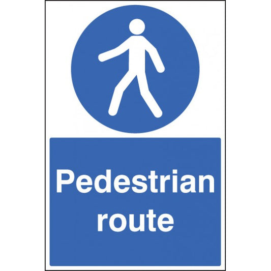 Pedestrian route floor graphic 400x600mm (8818)