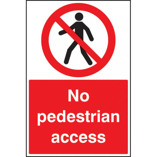 No pedestrian access floor graphic 400x600mm (8819)
