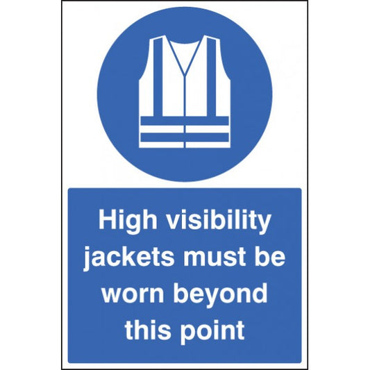 High vis jackets must be worn floor graphic 400x600mm (8820)