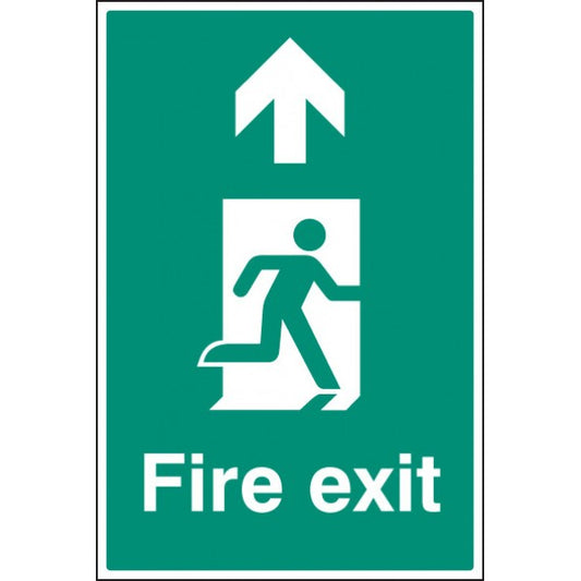 Fire exit up floor graphic 400x600mm (8826)