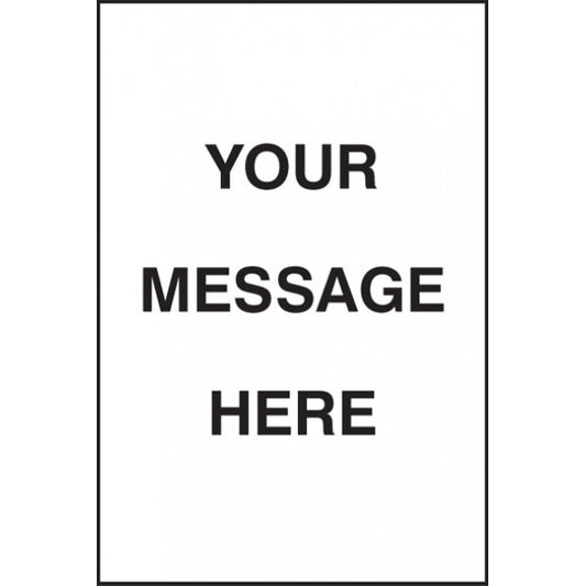 Your message here floor graphic 400x600mm (8855)