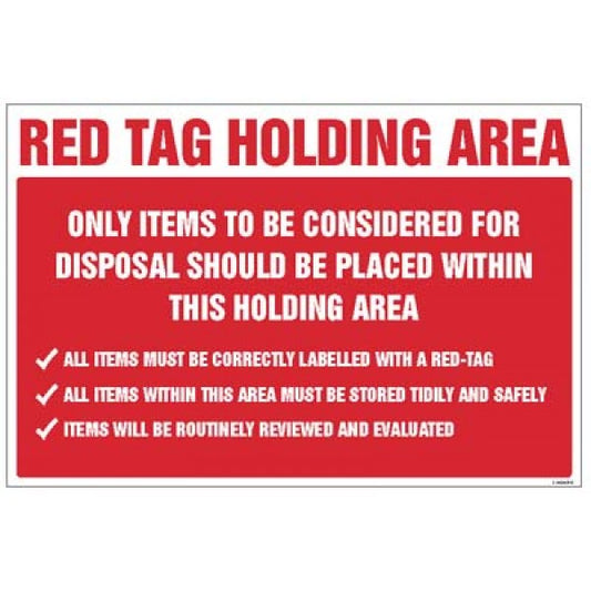 Red Tag Holding Area Items for disposal … (5944)