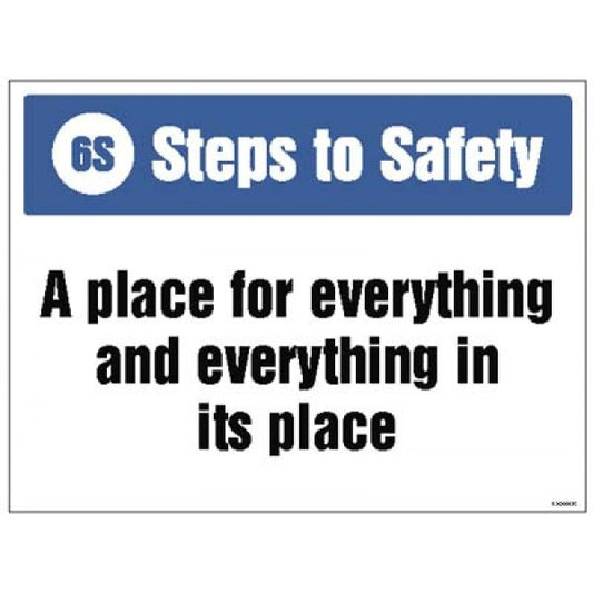 6S Steps to Safety, A place for everything and everything in its place (5946)