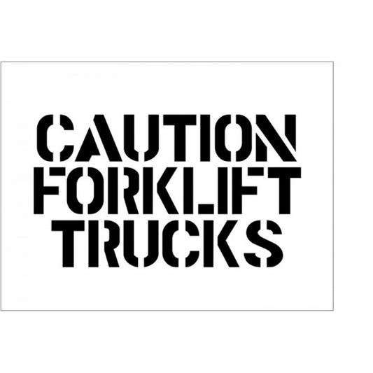 Stencil 600x400mm - Caution Forklift Trucks (9602)